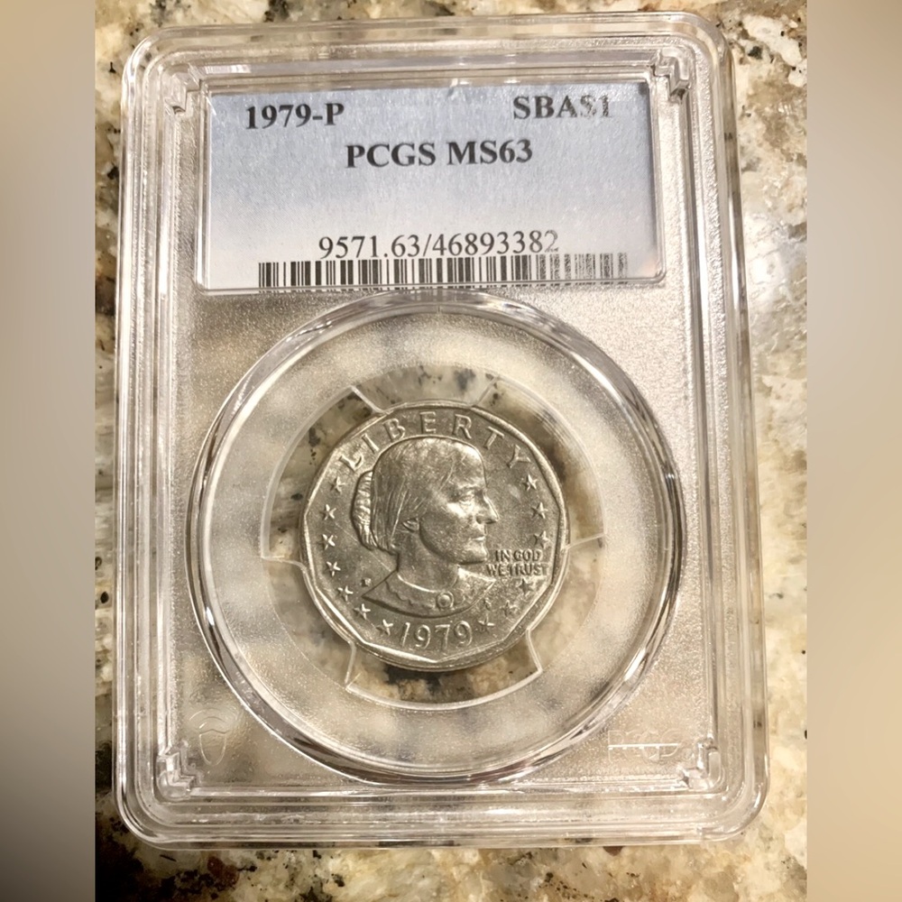 1979-P Susan B. Anthony Dollar Coin PCGS MS-63